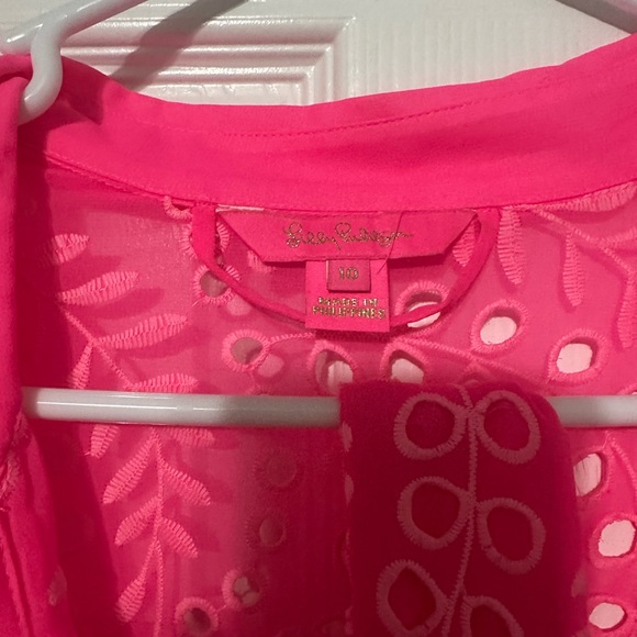 Vibrant Pink Patterned Midi Lily Pulitzer Dress - Picture 2 of 2